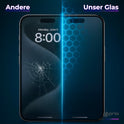 prio 3D Anti-Scratch Tempered Glass für iPhone 16 Pro (6,3 Zoll) schwarz