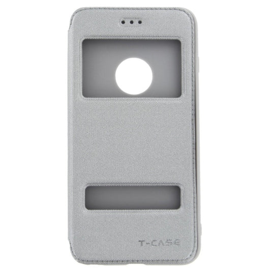 T-CASE Magnet Flip Schutzhülle View / Handytasche für iPhone 6 / 6s plus grau