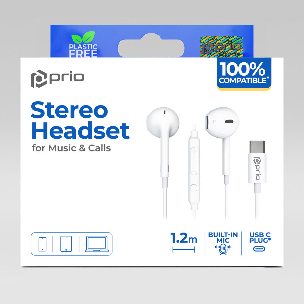 prio Stereo USB C Kopfhörer / Headset CLASSIC