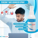 Tereson Antitranspirant Spray 50 ml, stark gegen Schwitzen an Achseln und Händen x2