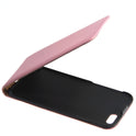 Slim Leder Flip Hülle iPhone 6, 6s pink 4250710555383