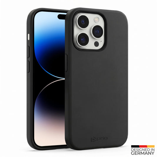 prio Silikonschutzhülle für iPhone 14 Pro schwarz