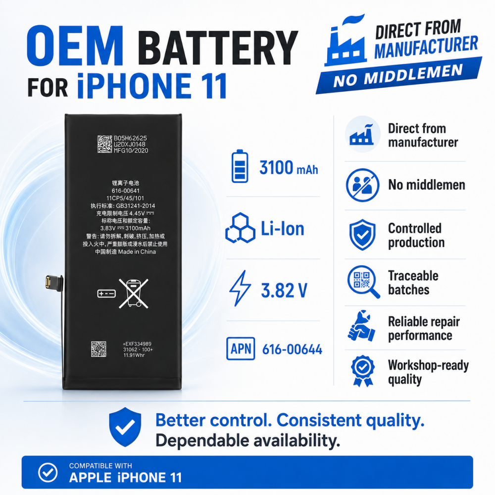 616-00644 Akku für iPhone 11 wie Original Batterie Accu Ersatzakku