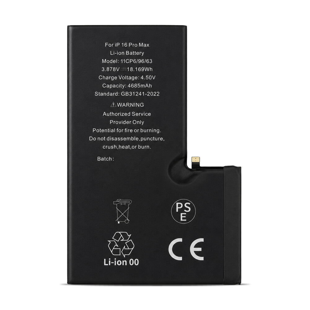 Diagnostizierbarer Akku für iPhone 16 Pro Max