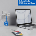 prio Fast Charge World Reiseladegerät 25W PD PPS (USB C) + QC 3.0 (USB A) weiß