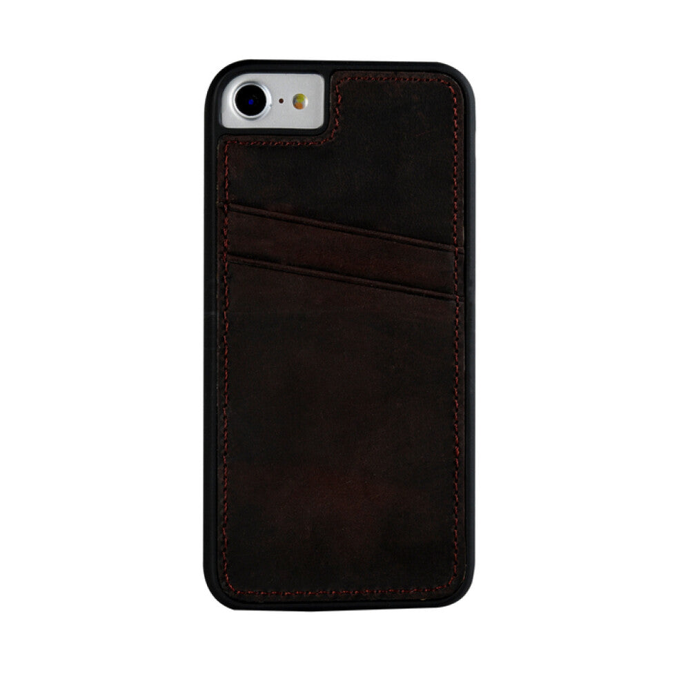 Genuine Leather Protective Case CC for iPhone 6 / 6s plus echo brown