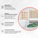 Miqna 2-tlg. rutschfestes Badteppich Set , waschbar (60x100 & 50x60 cm)