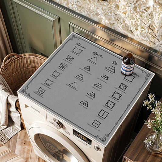 Wasserdichte Waschmaschinenmatte Deluxe, Rutschfest, Grau – Erfrischende Wäsche Hauptbild