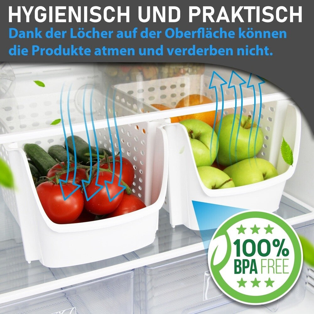 Storage Organizer, 29×21,5×15,9 cm, Plastik, Weiß