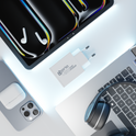 prio 45W GaN Power Charger PD PPS (USB C) + QC 3.0 (USB A) weiß