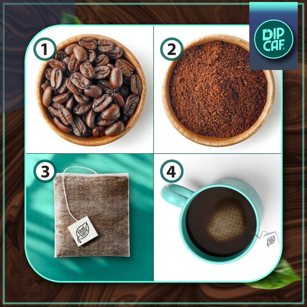 7 Stück Dipcaf Power Box 5 Stück Kaffee
