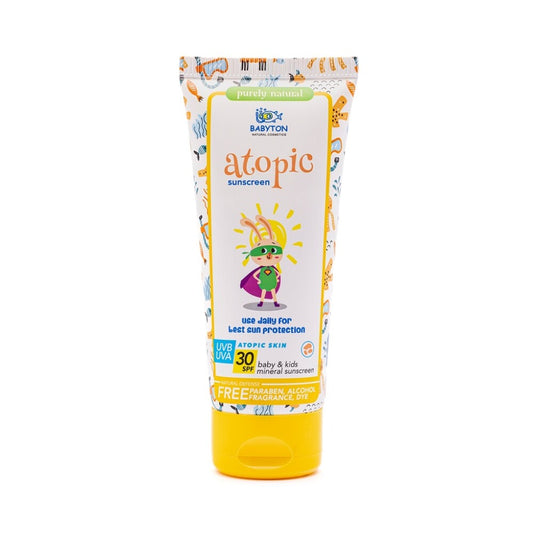 Babyton Mineralische Sonnencreme für Babys und Kinder mit atopischer Wirkung, LSF 30, 100 ml