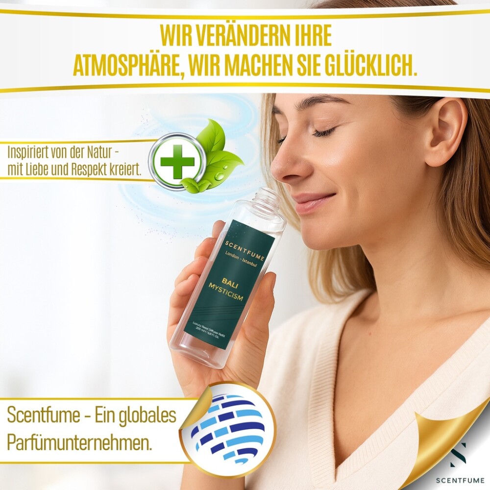 Scentfume Reed Diffuser Nachfüllung 200 ml | Langanhaltendes Raumduftöl