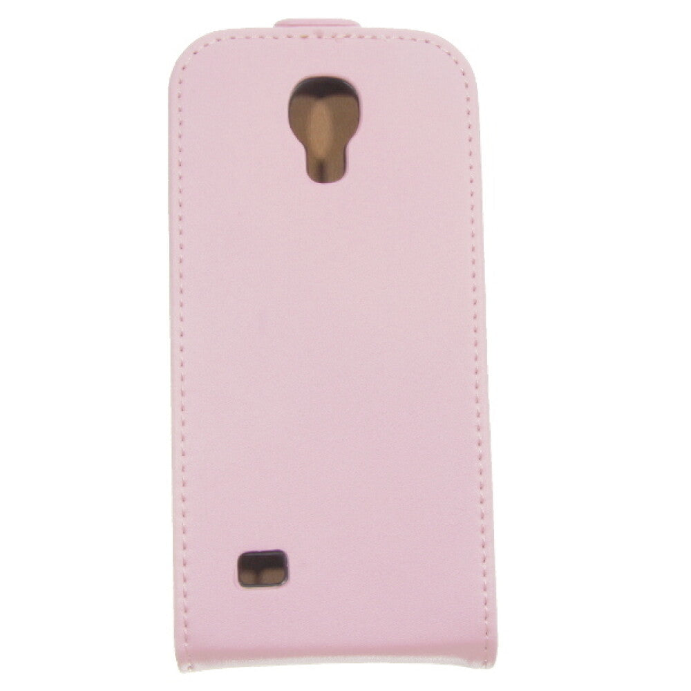 Slim Leder Flip Hülle Galaxy S4 mini - Pink