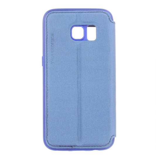 T-CASE Lux Magnet Flip Schutzhülle Samsung S7 Edge blau