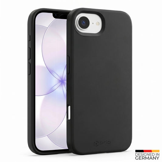 prio Flüssigsilikonhülle MAG für iPhone 17e schwarz