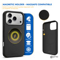 prio Liquid Silicone Case MAG für iPhone 17 Pro (6,3 Zoll) schwarz
