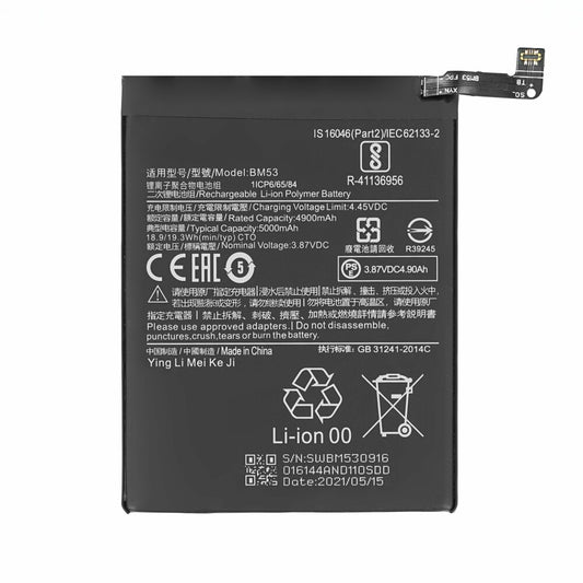 BM53 Akku für Xiaomi Mi 10T 10T Pro 5000mAh Batterie Ersatzakku