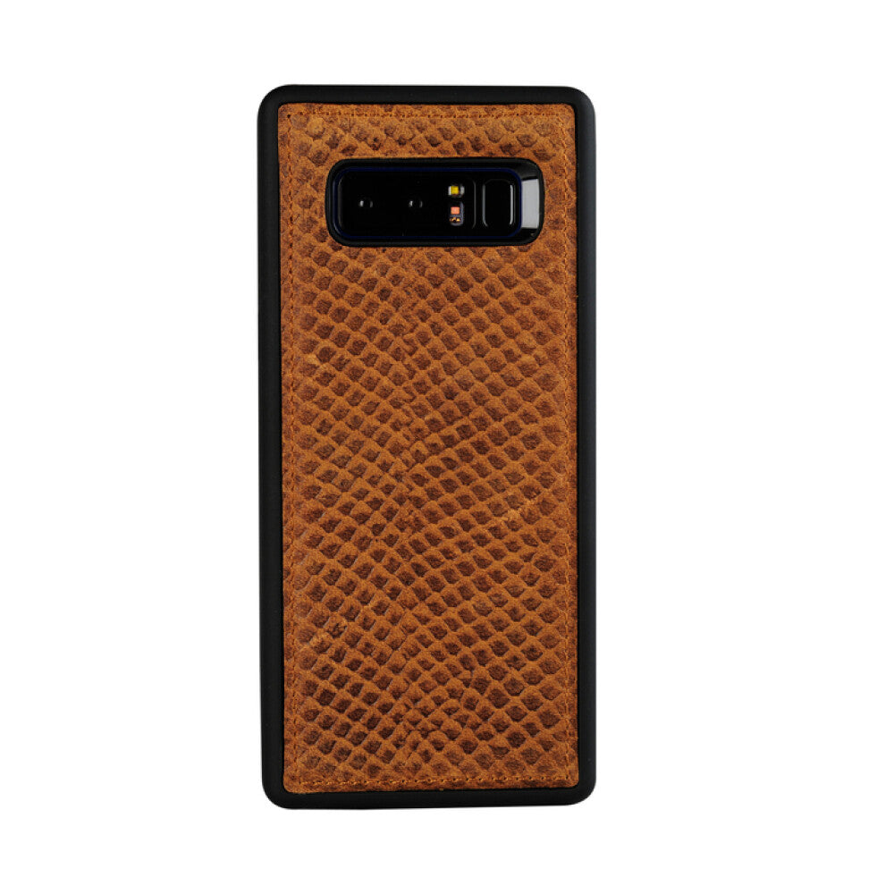 Samsung Note 8 genuine leather protective case honey brown