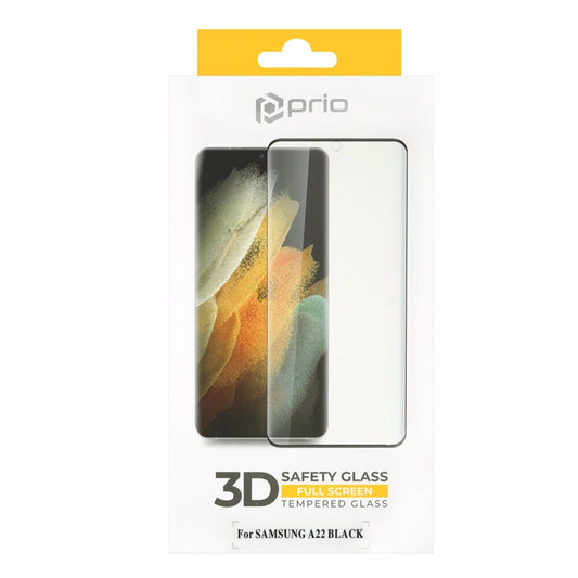 prio 3D screen protector glass for Samsung A22 4G black