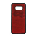 Samsung Galaxy S8 genuine leather protective case CC Vice claret red