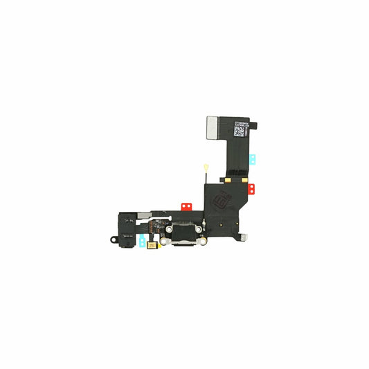 Charging port with microphone flex for iPhone 5s black