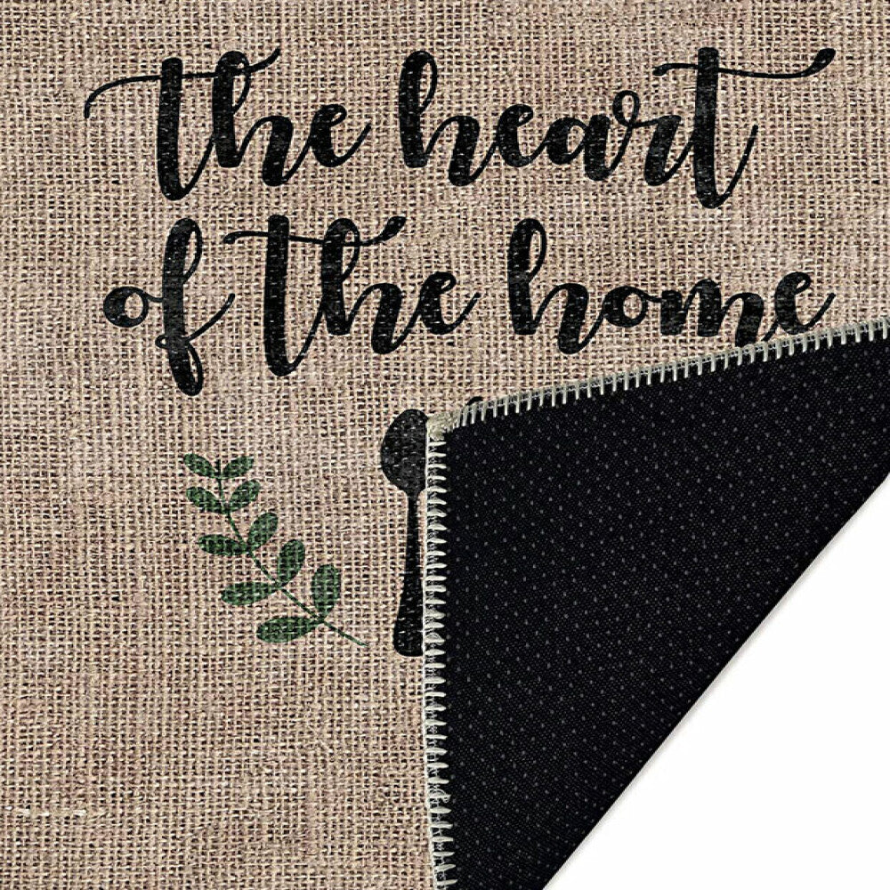 miqna Küchenläufer, rutschfeste & waschbare Matte im Landhausstil – Heart of Home