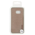 Silicone Case Textile for Samsung S6 Edge brown