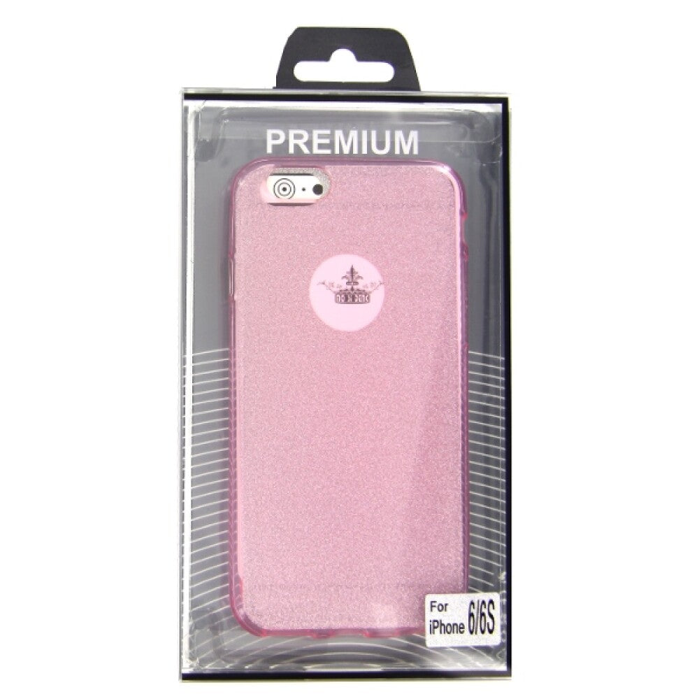 TPU case glitter iPhone 6 / 6S pink