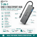7-in-1 USB-C Hub Adapter – 4K HDMI, 87W PD, SD/TF, USB 3.0 für PC & Switch