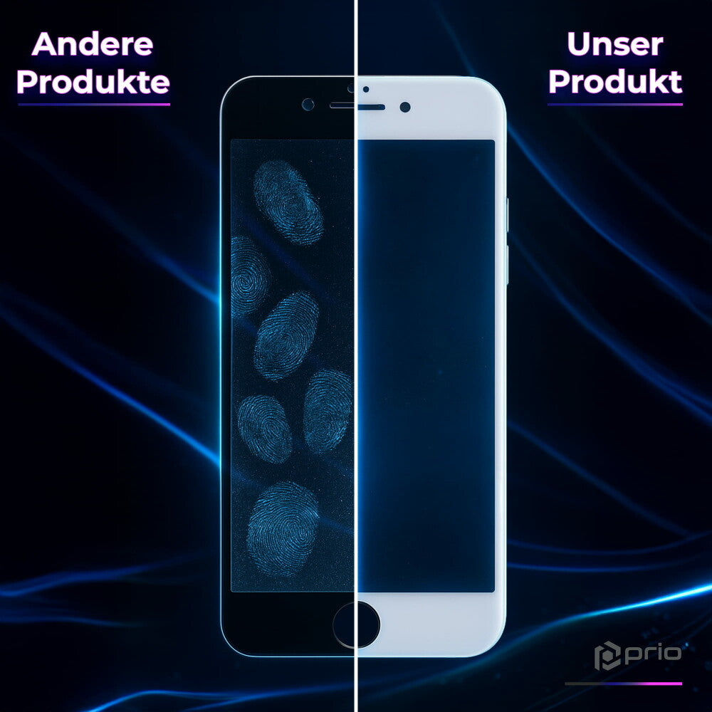 Panzerfolie 3D für iPhone 6, 6s Plus Blickschutz weiß