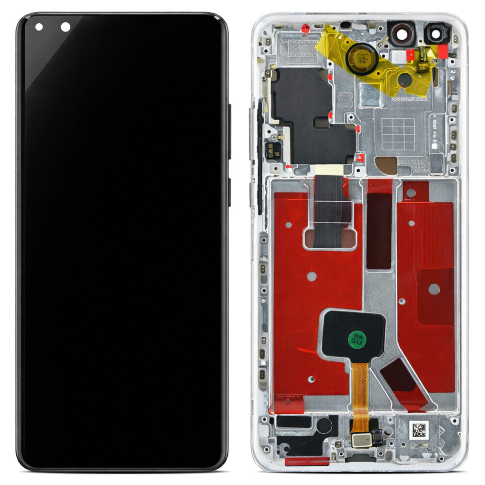 Display (Soft-OLED) + Rahmen für P40 Pro silver frost