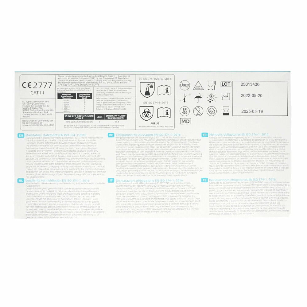 Kingfa Nitrile Gloves 100 pieces size S