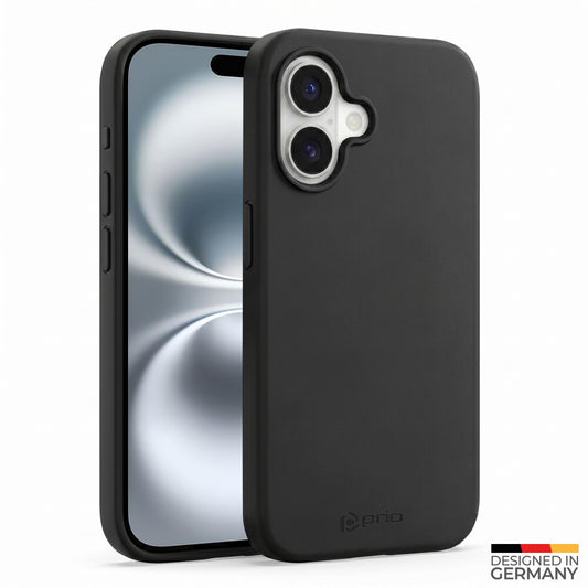 prio Liquid Silicone Case MAG für iPhone 16 (6,1 Zoll) schwarz