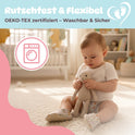 Kokopatik Organic Baumwolle Baby Hausschuhe rutschfest Neugeborene BohoBlumen
