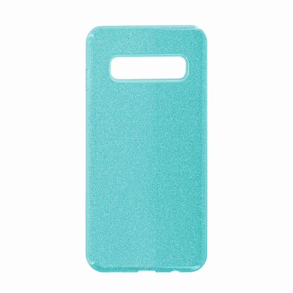 Glittery Silicone Protective Case for Samsung Galaxy S10 Plus turquoise