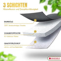 Bügelbrett, Bügeleisen Ablage, Bügelbrettbezug 46x127cm, Höhe 80-105cm, Schwarz