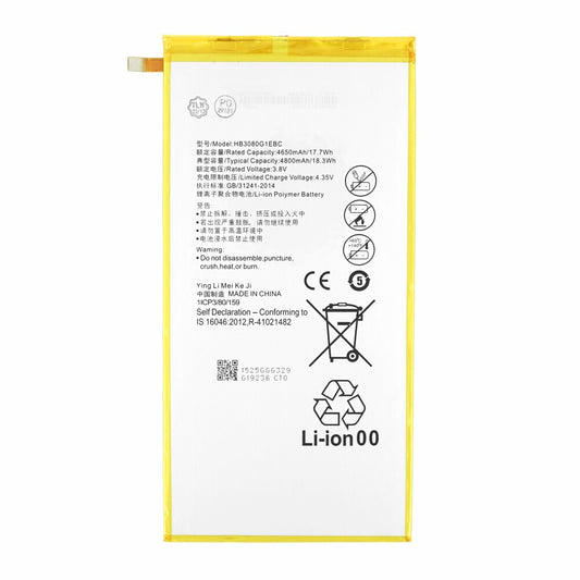 MPS battery for MediaPad T3 10/T3 8.0/T1 10/M3 Lite 8/M2 8.0 HB3080G1EBW