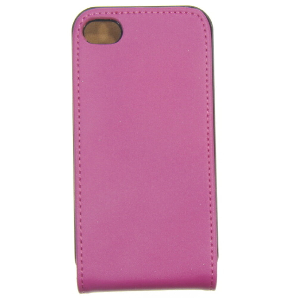 Slim Leather Flip Case for iPhone 4/4s hot pink