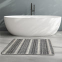 Miqna 2-tlg. rutschfestes Badteppich Set , waschbar (60x100 & 50x60 cm)