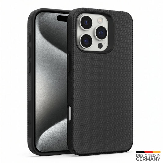 prio Schutzhülle für iPhone 15 Pro (6,1 Zoll) schwarz