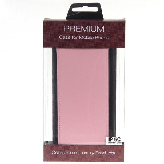 Slim Leather Flip Case iPhone 5c pink 4250710542383