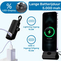 UFUZON Mini Powerbank 5k mah-Schwarz