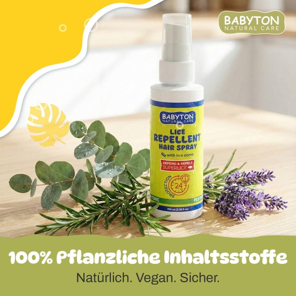 Babyton Läuseabwehr-Haarspray & Kamm