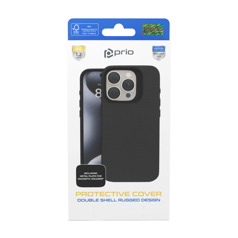 prio Schutzhülle für iPhone 17 Pro Max schwarz Hauptbild