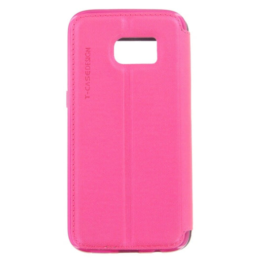 T-CASE Lux Magnet Flip Schutzhülle / Handytasche für Samsung Galaxy S7 pink