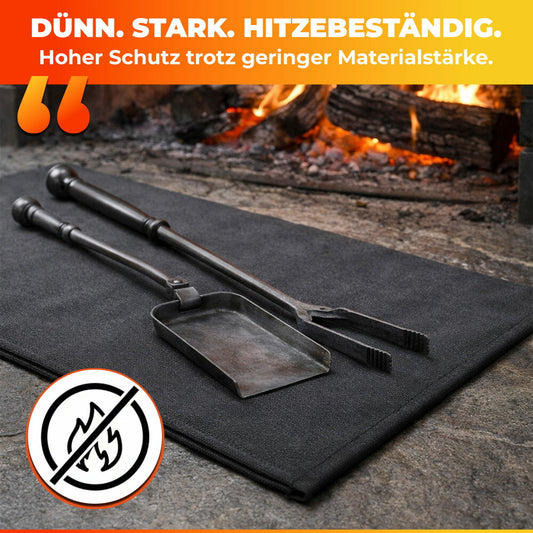 FireMat Black Edition - feuerfeste Unterlage, Größe:60x70cm