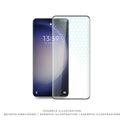 Prio 3D Displayschutzfolie aus gehärtetem Glas für Samsung S24, schwarz