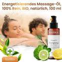 Massageöl, Energetisierendes Massage-Öl, 100% Rein, BIO, natürlich, 100 ml