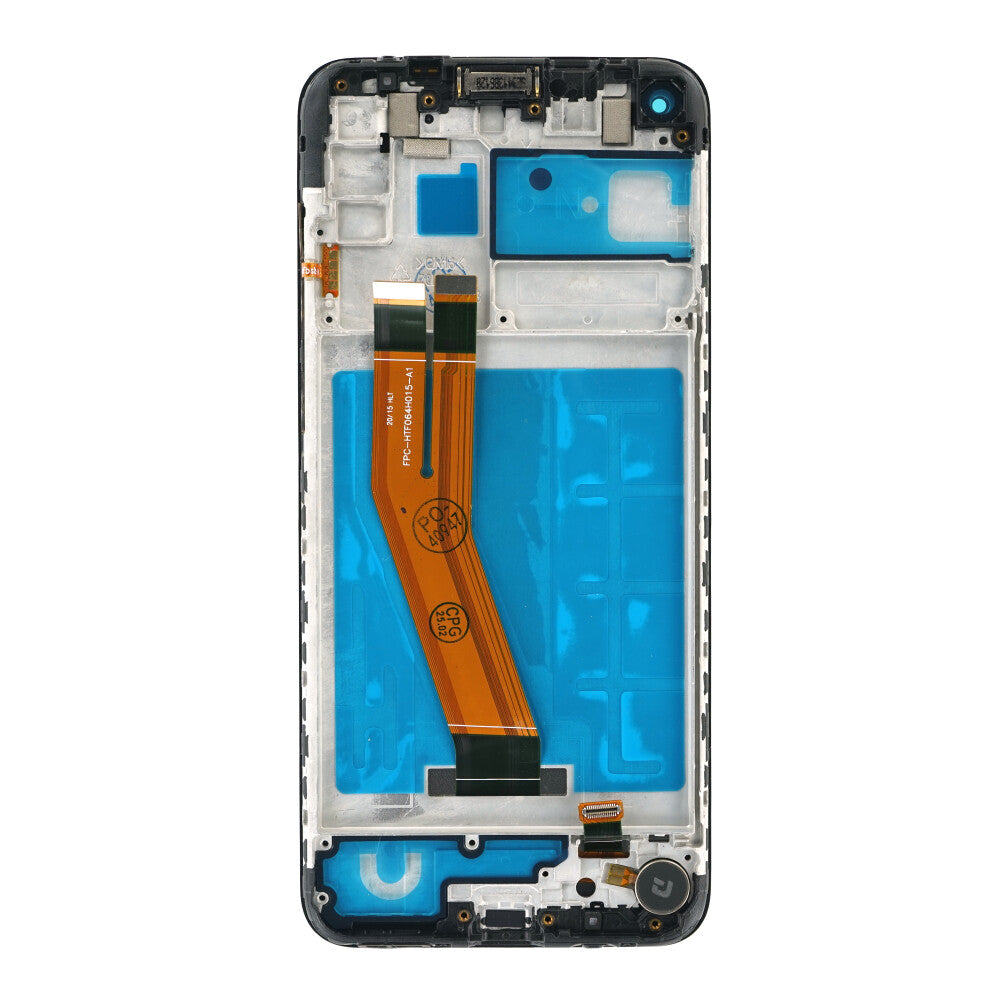 Display (kleines Glas) + Rahmen + Kleinteile (Kleber, Flex, Lautsprecher, Vibrator) SM-A115U/M115 Galaxy A11/M11 schwarz